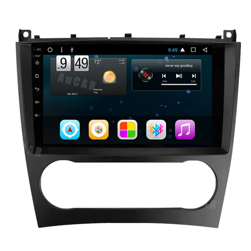 Smart Head Unit For Mercedes Benz W203 W209 C180 C200 C220 C230 2005-2009 12.3 Inch Screen Android 12