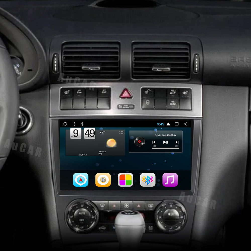 Smart Head Unit For Mercedes Benz W203 W209 C180 C200 C220 C230 2005-2009 12.3 Inch Screen Android 12