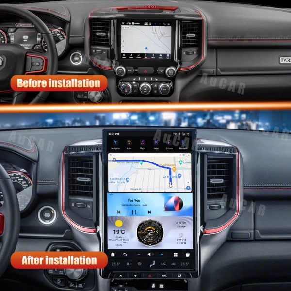 Smart Head Unit For Dodge Ram 2019-2022 14.4 Inch Screen Android 13