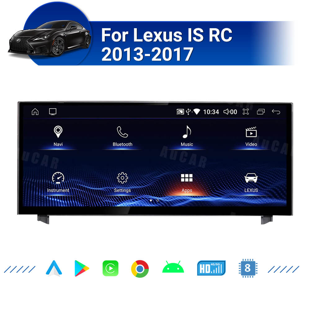 Smart Head Unit For Lexus Is Rc 350 2013-2017 10.25 Inch Screen Android 11
