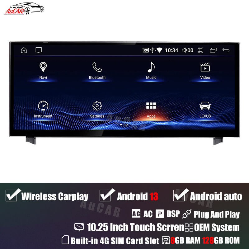 Smart Head Unit For Lexus Is Rc 350 2013-2017 10.25 Inch Screen Android 11