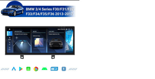 Smart Head Unit For Bmw 3 Series F30/F31/F34/F35, 4 Series F32/F33/F36 2013-2017 10.1 Inch Screen Android 13