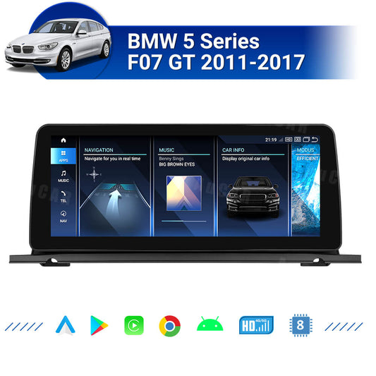 Smart Head Unit For Bmw 5 Series F07 Gt 2011-2017 10.25 Inch Screen Android 13