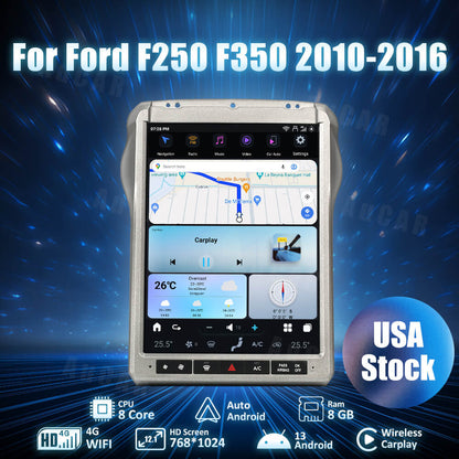 Smart Head Unit For Ford F250 F350 F450 F650 2010-2016 12.1 Inch Screen Android 13