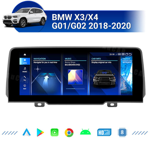 Smart Head Unit For Bmw X3/X4 G01/G02 2018-2020 10.25 Inch Screen Android 13